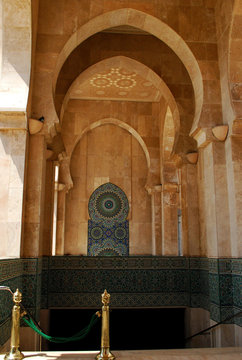 Archway at Casablanca Hassan II Mosque