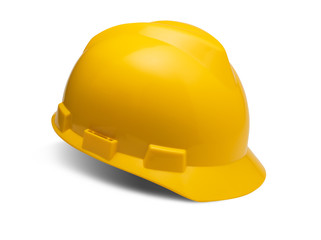 working hat isolated on white background for safety worker with clipping path.