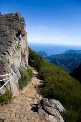 Mountain peak Pico do Arieiro at Madeira island, Portugal