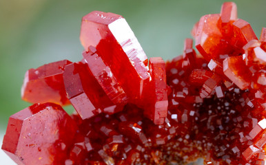 vanadinite mineral specimen quartz gem stone rock geology