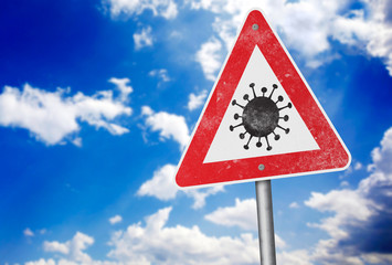 Coronavirus warning sign