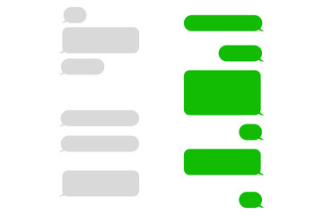 Obraz premium Short message bubbles. SMS. Speech bubbles.