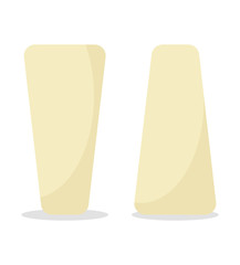 Vases icons set, , pottery collection on white background with shadow