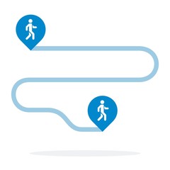 Fitness trackers vector icon flat isolated.