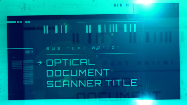Optical Document Scanner Title