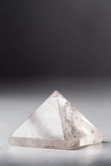 Natural crystal pyramid