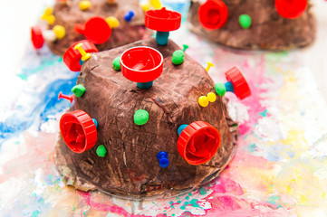 paper mache covid-19 model