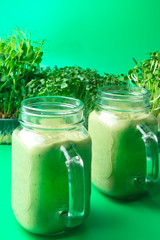 Healthy green smoothie