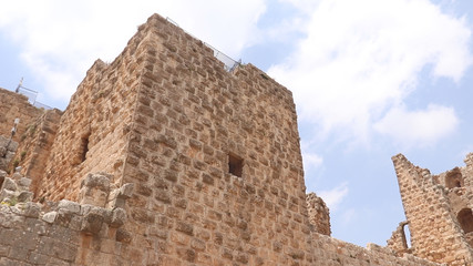 Fototapeta na wymiar Ajloun Castle, one of the great examples of Islamic military architecture.