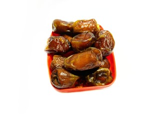 Dates Fruits Kurma isolated on white background