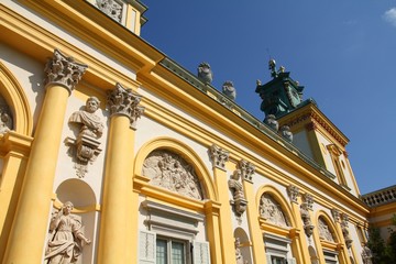 Fototapeta na wymiar Wilanow Palace in Warsaw
