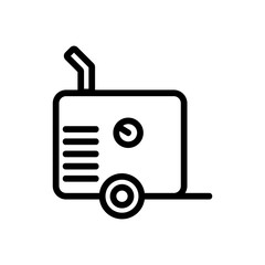 air compressor part icon vector. air compressor part sign. isolated contour symbol illustration