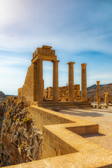 Rhodes Acropolis of Lindos Stoa of Psithyros Ruins