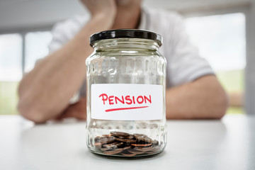 Fototapeta na wymiar Retirement saving and pension planning