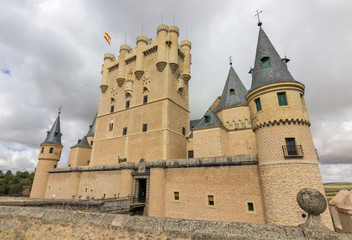 Obraz premium View of the Alcazar of Segovia (Spain)