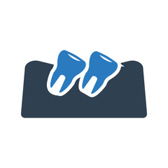 Loose tooth icon