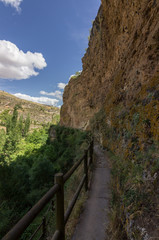 Fototapeta na wymiar Views of the river and nature near Sepulveda (Spain)