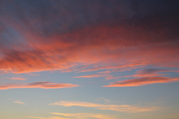 Naklejka na ściany i meble sunset clouds