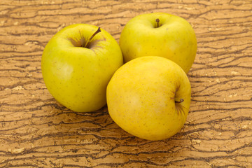 Yellow ripe apples