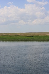 Lake view background, natural country