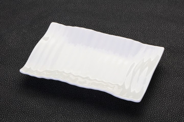 Empty white plate