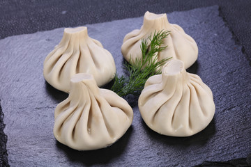 Caucasian traditional Khinkali