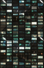 Fototapeta na wymiar building city office windows facade