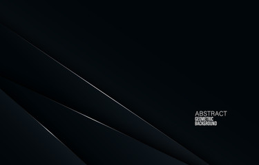 Black abstract corporate background. Digital abstract design. Dark illustration vector