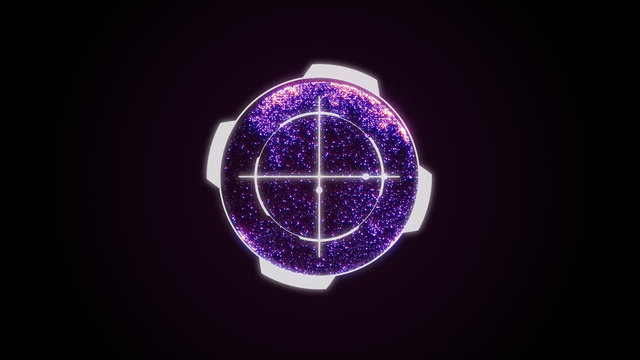 HUD Futuristic Spin Circle Plasma Sphere Protection Illustration Texture.