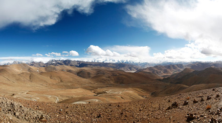 himalaya mount everest  in tibet.