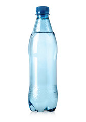 plastic water bottle isolated