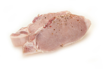 Raw pork meat steak for grill