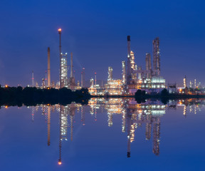 Obraz na płótnie Canvas Petrochemical industry power station in Thailand