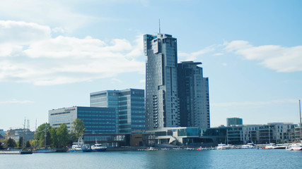 Skyscraper, Business, Skyscraper, Architecture, modernity. Gdansk, Gdynia, Trojmiasto.  - obrazy, fototapety, plakaty