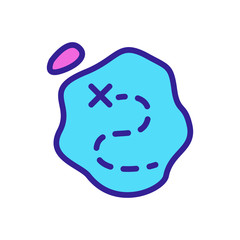 Obraz premium piece of map of way icon vector. piece of map of way sign. color symbol illustration