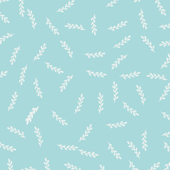 white patterns on a blue background, decorative paper, gift wrap, light ornament on a blue background