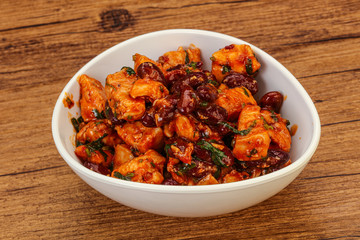 Roasted Chicken breast with bean