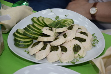 Dishes of cucumber