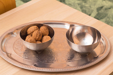 Montessory materials for early childhood development.