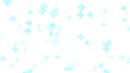 Medical health blue cross pattern white background. Abstract healthcare technology and science concept.