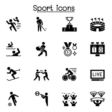 Sport icons set vector illustration graphic design