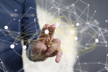 Abstract technology group and data.
