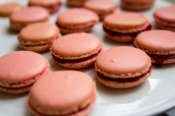 Raspberry macaroon