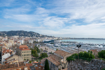 View on Cannes, South France