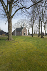 Willemsoord Church and house.  Maatschappij van Weldadigheid Frederiksoord Drenthe Netherlands