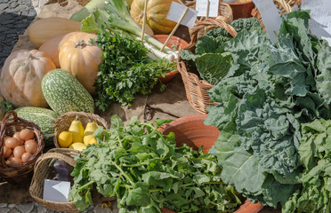 Fototapeta na wymiar fresh vegetables in a market