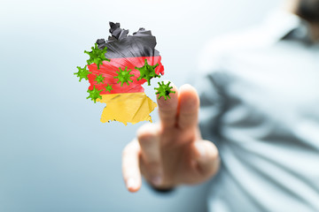 epidemic coronavirus 2019-nCoV 3d  germany