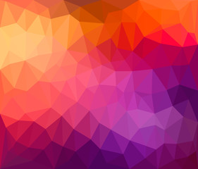 Modern bright blurred abstract polygonal mosaic background. Geometric texture background in origami style.