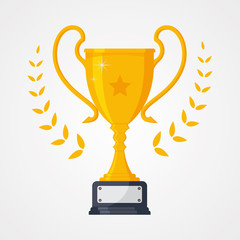 Best collection icon symbol championship or competition trophy with star