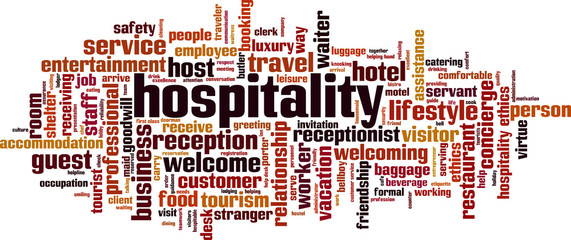 Hospitality word cloud